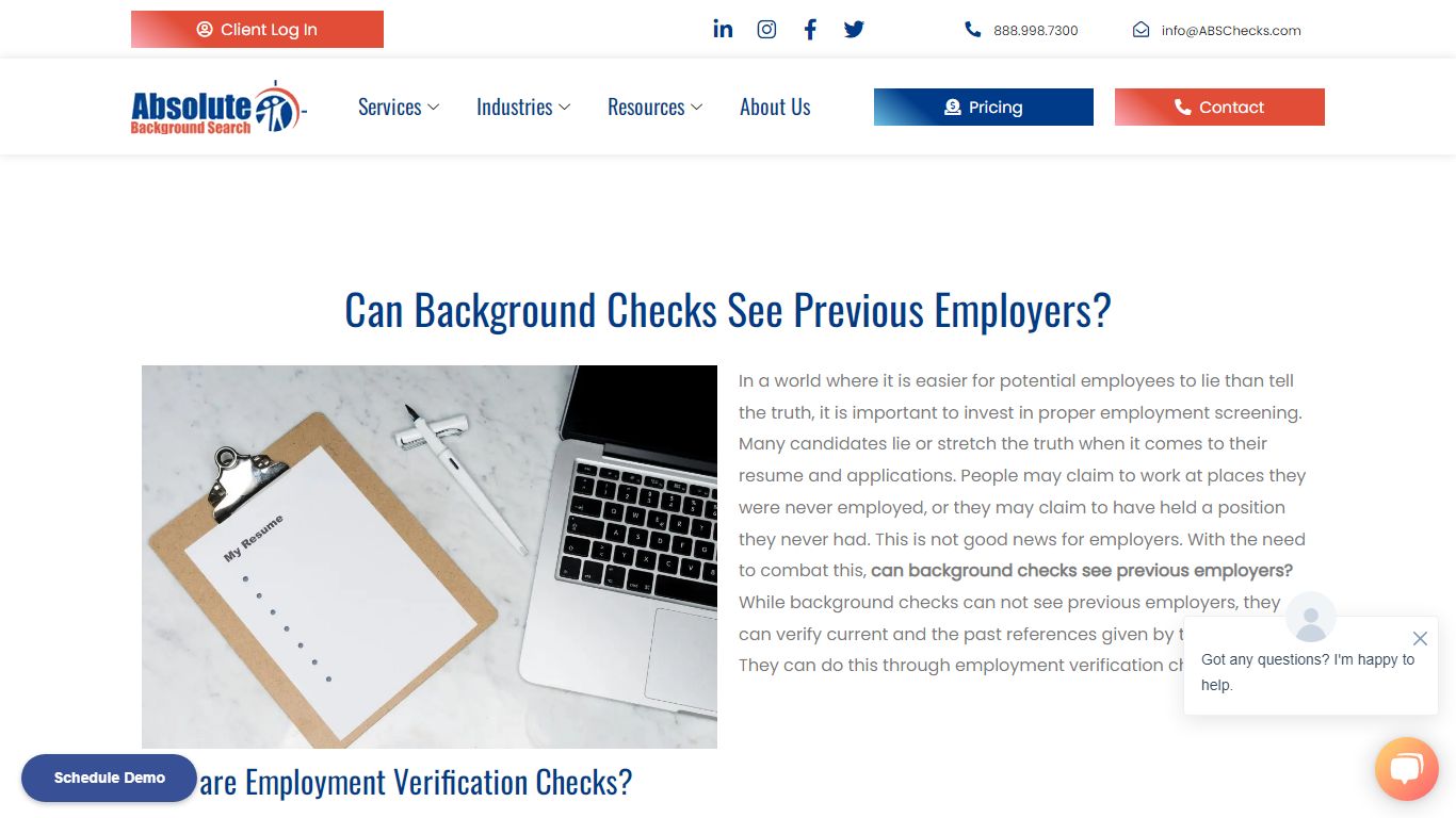 Can Background Checks See Previous Employers?